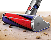 The Dyson Articulating hard floor tool for vacuum cleaners. Soft nylon bristles. Soft bristles gently clean wood and other delicate floors. 