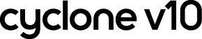 Dyson Cyclone V10 logo.